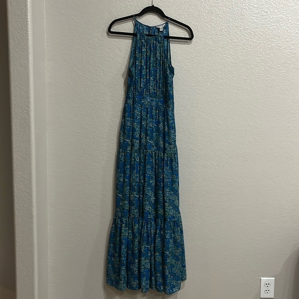 Belle and Sky Floral Maxi Dress with front split size Medium